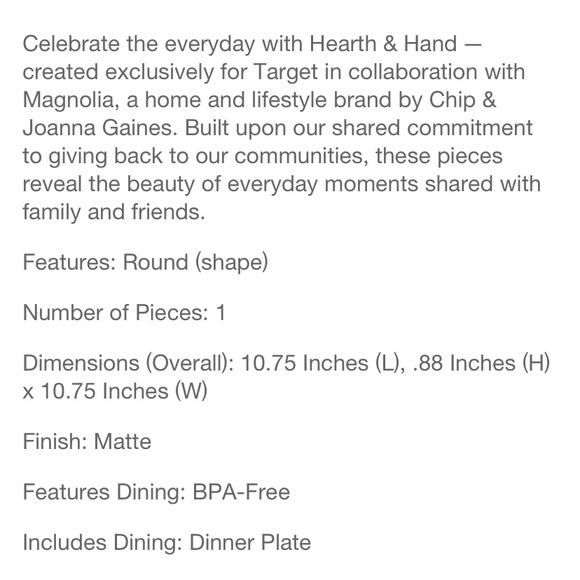 HEARTH AND HAND Magnolia Striped Dinner Plates - Picture 5 of 5